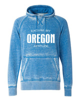 EXCUSE MY OREGON ATTITUDE SOFTSTYLE VINTAGE HOODIE