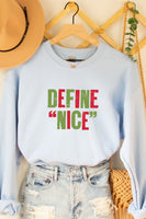 DEFINE NICE VINTAGE CHRISTMAS GRAPHIC TEE