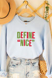 DEFINE NICE VINTAGE CHRISTMAS GRAPHIC TEE