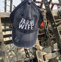 Farm Wife Embroidered Trucker Hat