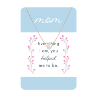 GOLD PEARL MOM NECKLACE CARD