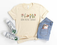 Grow Positive Thoughts Crewneck Tee