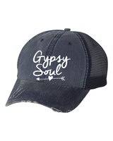 Gypsy Soul Embroidered Trucker Hat