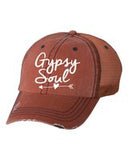 Gypsy Soul Embroidered Trucker Hat