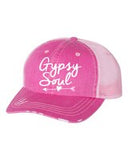 Gypsy Soul Embroidered Trucker Hat