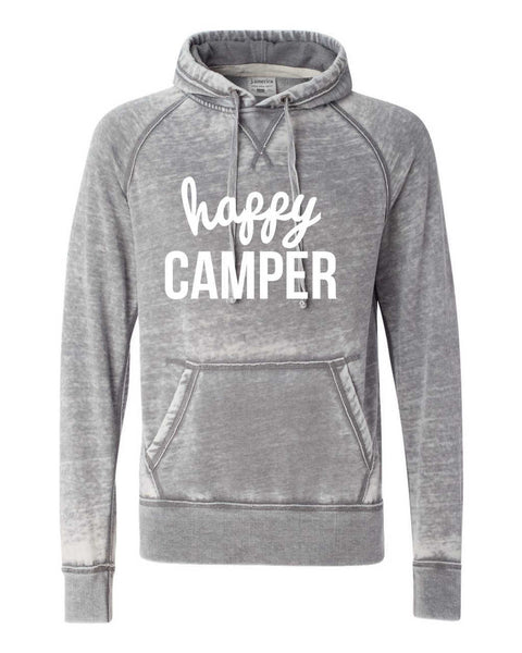 HAPPY CAMPER SOFTSTYLE VINTAGE HOODIE