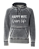 HAPPY WIFE HAPPY LIFE VINTAGE SUMMER HOODIE