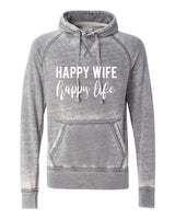 HAPPY WIFE HAPPY LIFE VINTAGE SUMMER HOODIE