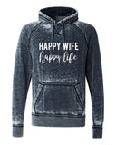 HAPPY WIFE HAPPY LIFE VINTAGE SUMMER HOODIE