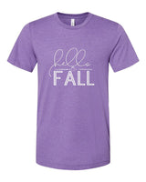 Hello Fall With Pumpkin Crew Neck Tee