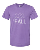 Hello Fall With Pumpkin Crew Neck Tee