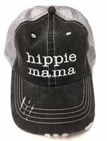 Hippie Mama Embroidered Trucker Hat