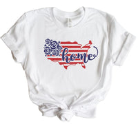 AMERICA HOME FLORAL SOFTSTYLE TEE