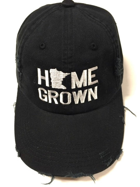 Home Grown - Minnesota Distressed Embroidered Baseball Hat