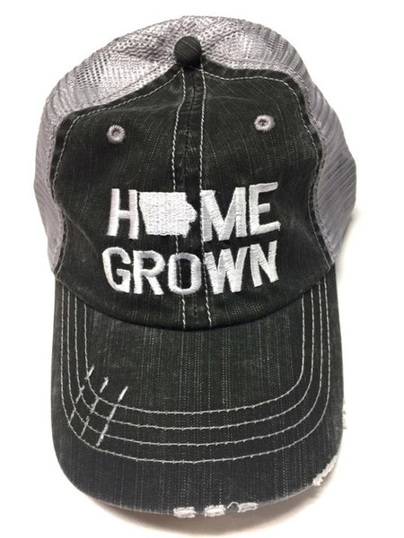 Home Grown Iowa Embroidered Trucker Hat