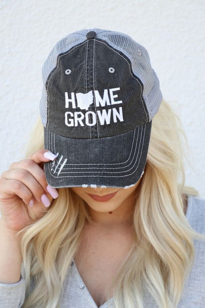 Home Grown - Ohio Embroidered Trucker Hat