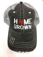 Home Grown - Texas Orange State Embroidered Trucker Hat