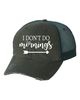 I Don't Do Mornings Embroidered Trucker Hat