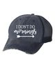 I Don't Do Mornings Embroidered Trucker Hat