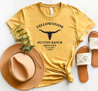 Yellowstone Dutton Ranch Longhorn Tee