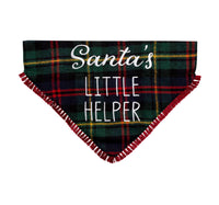 “Santa’s Little Helper” Holiday Dog Bandana, M/L