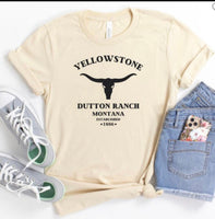 Yellowstone Dutton Ranch Longhorn Tee