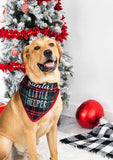 “Santa’s Little Helper” Holiday Dog Bandana, M/L