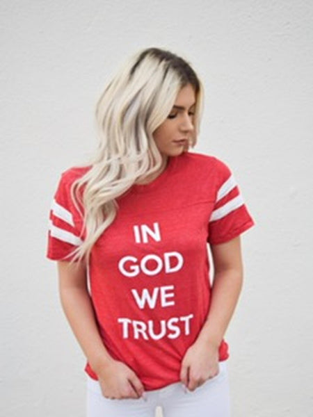 IN GOD WE TRUST VINTAGE FOOTBALL JERSEY