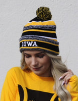 Iowa Embroidered Game Day Beanie