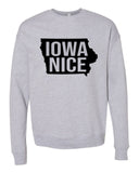 IOWA NICE BELLA CANVAS SOFTSTYLE PREMIUM CREWNECK