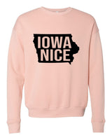 IOWA NICE BELLA CANVAS SOFTSTYLE PREMIUM CREWNECK