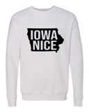 IOWA NICE BELLA CANVAS SOFTSTYLE PREMIUM CREWNECK