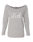 IT'S OK NOT TO BE OK CREW NECK RAGLAN