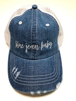 Blue Jean Baby Embroidered Trucker Hat