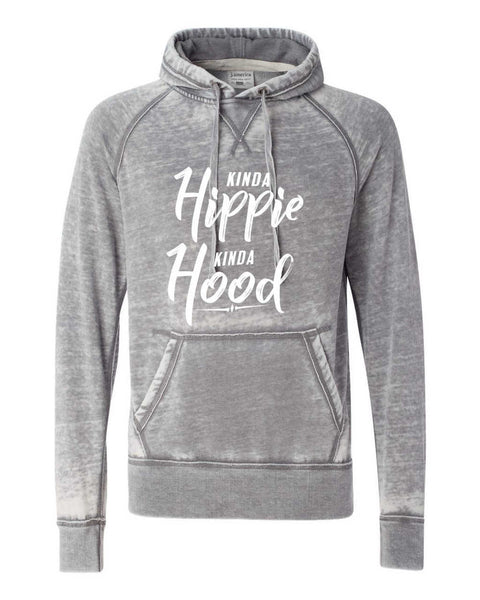 KINDA HIPPIE KINDA HOOD SOFTSTYLE VINTAGE HOODIE