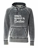 Lakes Booze and Besties Softstyle Vintage Hoodie