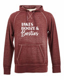 Lakes Booze and Besties Softstyle Vintage Hoodie