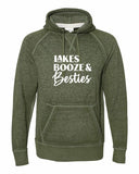 Lakes Booze and Besties Softstyle Vintage Hoodie