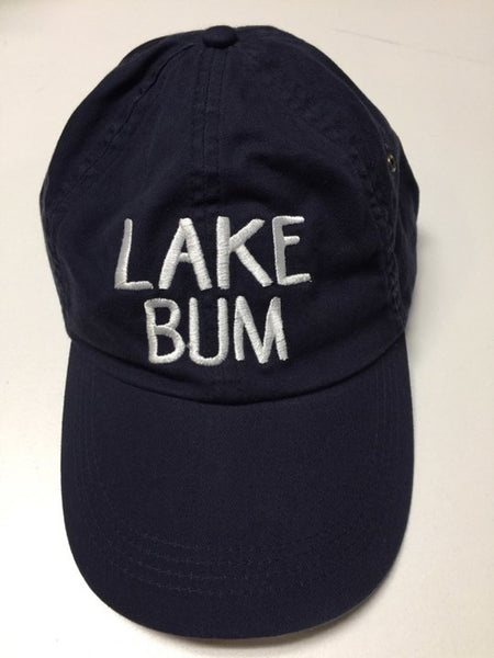 Lake Bum. Embroidered Baseball Hat