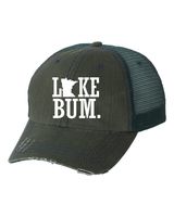 Lake Bum-Minnesota Embroidered Trucker Hat