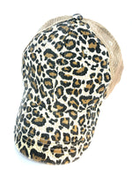 Leopard Mesh Back Trucker Hat