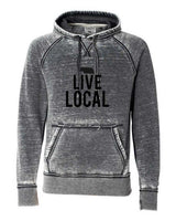 LIVE LOCAL ~ NEBRASKA SOFTSTYLE VINTAGE HOODIE