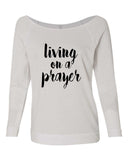 LIVING ON A PRAYER CREW NECK RAGLAN