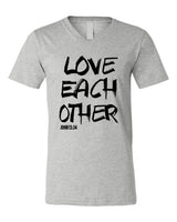 "LOVE EACH OTHER" V-NECK SOFTSTYLE TEE