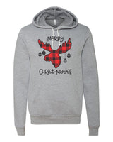 MERRY CHRIST-MOOSE BELLA CANVAS SOFTSTYLE HOODIE