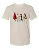 4 Tree Christmas Tree Leopard Plus Size Softstyle Tee