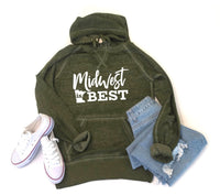 MINNESOTA MIDWEST IS BEST SOFTSTYLE VINTAGE HOODIE