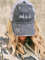 OOH LA LA EMBROIDERED TRUCKER HAT