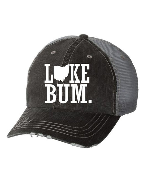 Lake Bum-Ohio Embroidered Trucker Hat