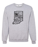 INDIANA BOYS~SHE GREW UP.... CREWNECK SWEATSHIRT